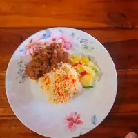 nasi minyak rendang ayam and jelatah|leaさん