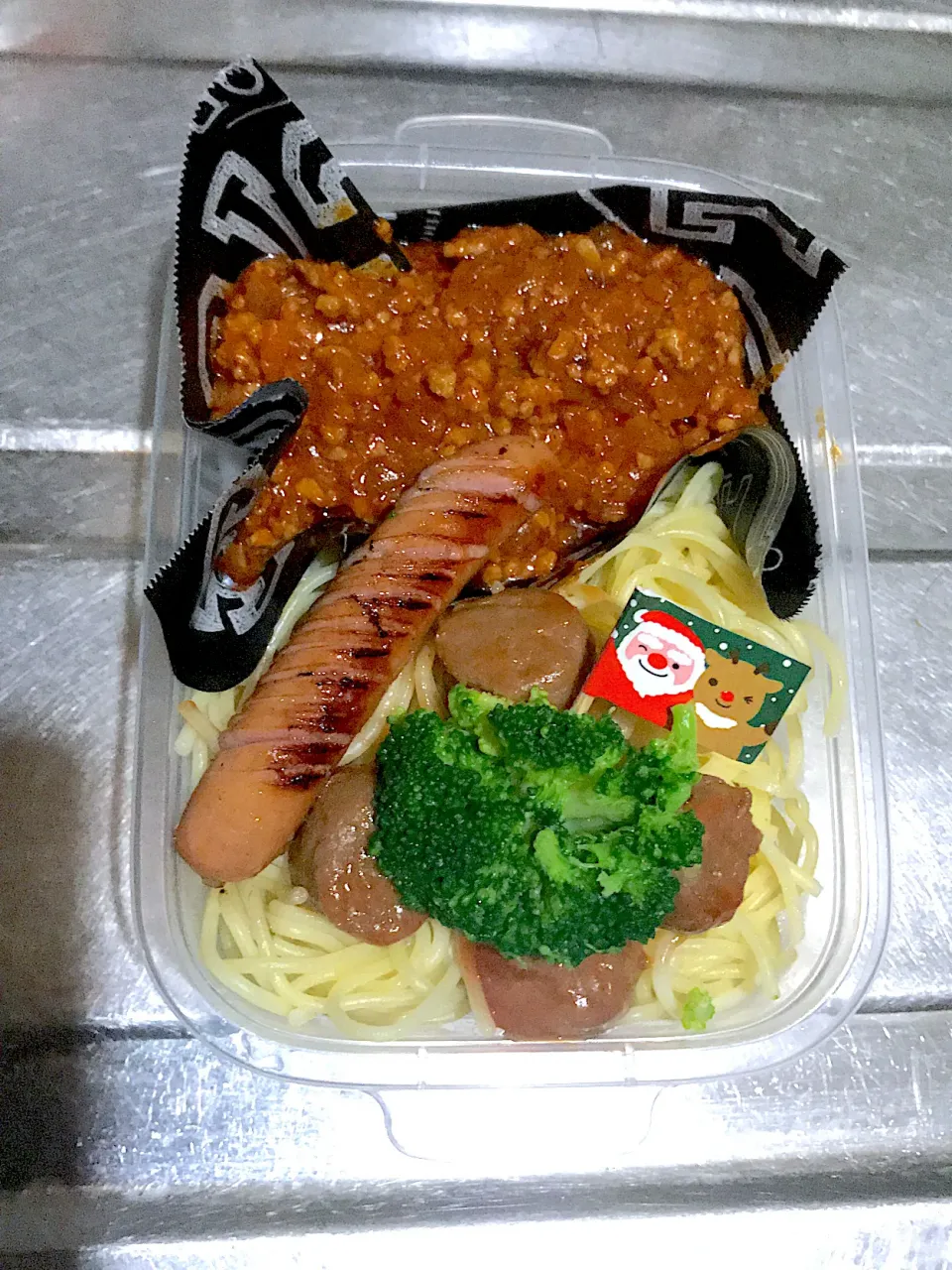 ミートボールミートソースパスタのお弁当♪|こーやさん