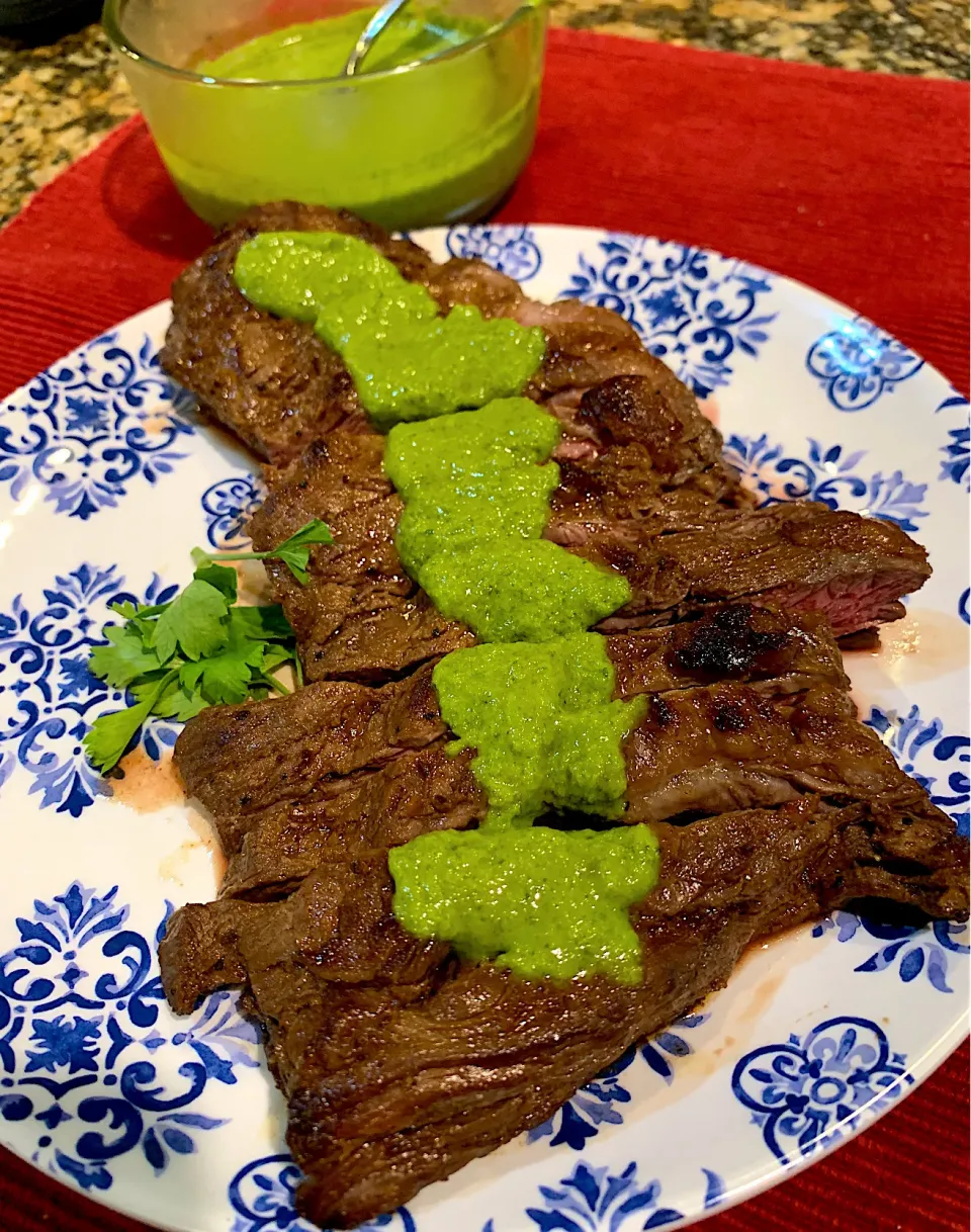 Keto Chimichurri Skirt Steaks|Alma's Home Kitchenさん