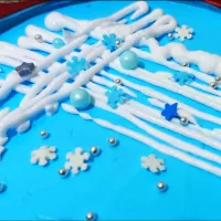 snow flakes chocolate cake|momshie's Jさん