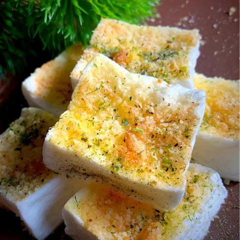 「ふんわりはんぺん」を使ってみたSnapdishの料理・レシピ写真:はんぺんの磯辺マヨチーズ焼き