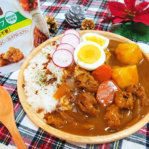 「ダイズラボ 大豆のお肉 ブロック」を使ってみたSnapdishの料理・レシピ写真:大豆のお肉ラボ🐮✨
ブロックタイプはやっぱカレーです😍🍛
marukomeさんほんとありがとうございました♥️