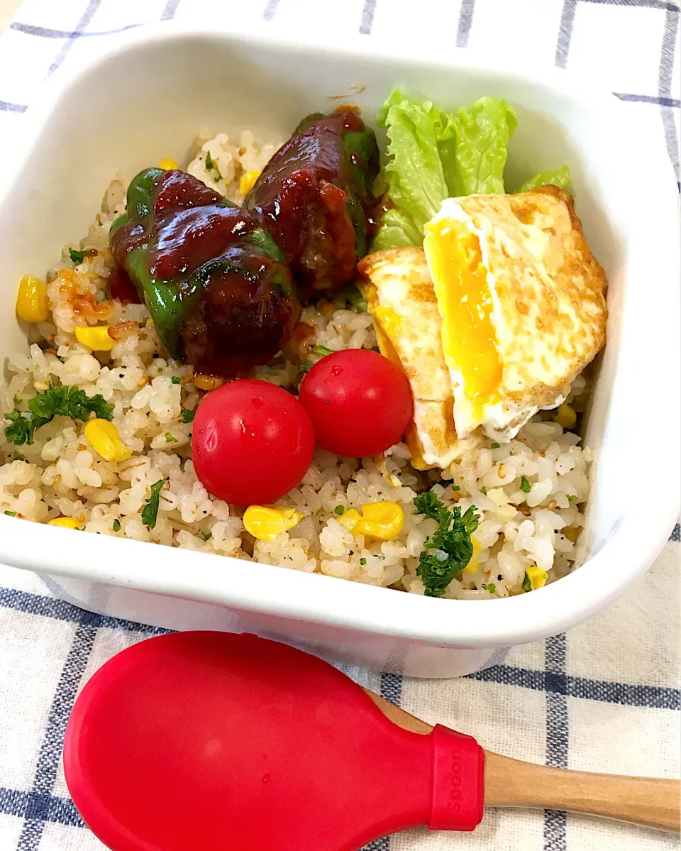 今日のパパ弁当は胡麻チャーハン弁当♪|key♪さん