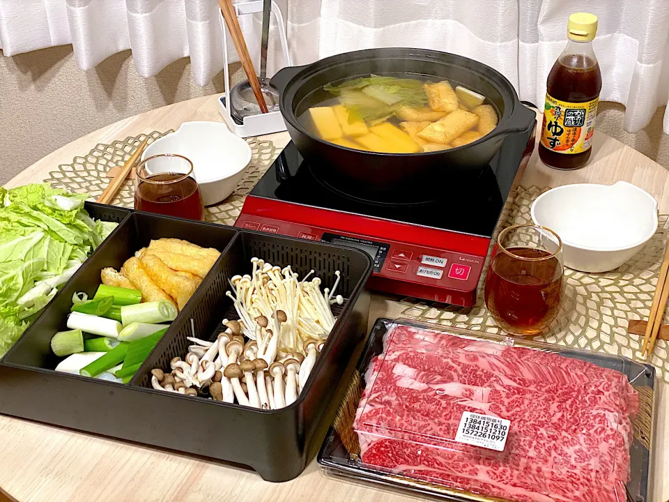 Snapdishの料理写真:近江牛しゃぶしゃぶ|ひろさんとゆりさんさん