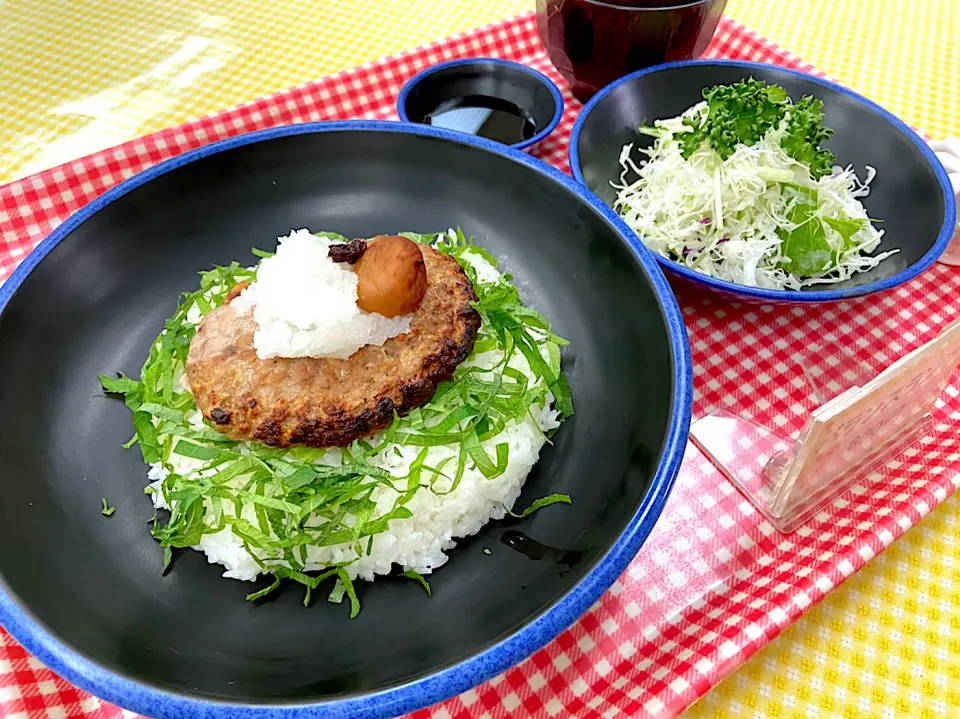 Snapdishの料理写真:梅おろしハンバーグ丼セット|nyama1さん