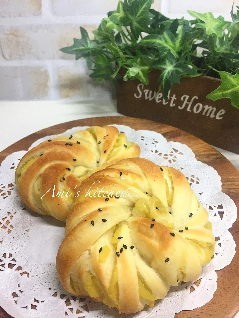 マリンさんの料理 シルクスイートでミルクポテトパン♡|あみさん