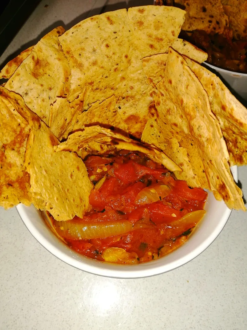 Tortillas and tomato gravy|Deeさん