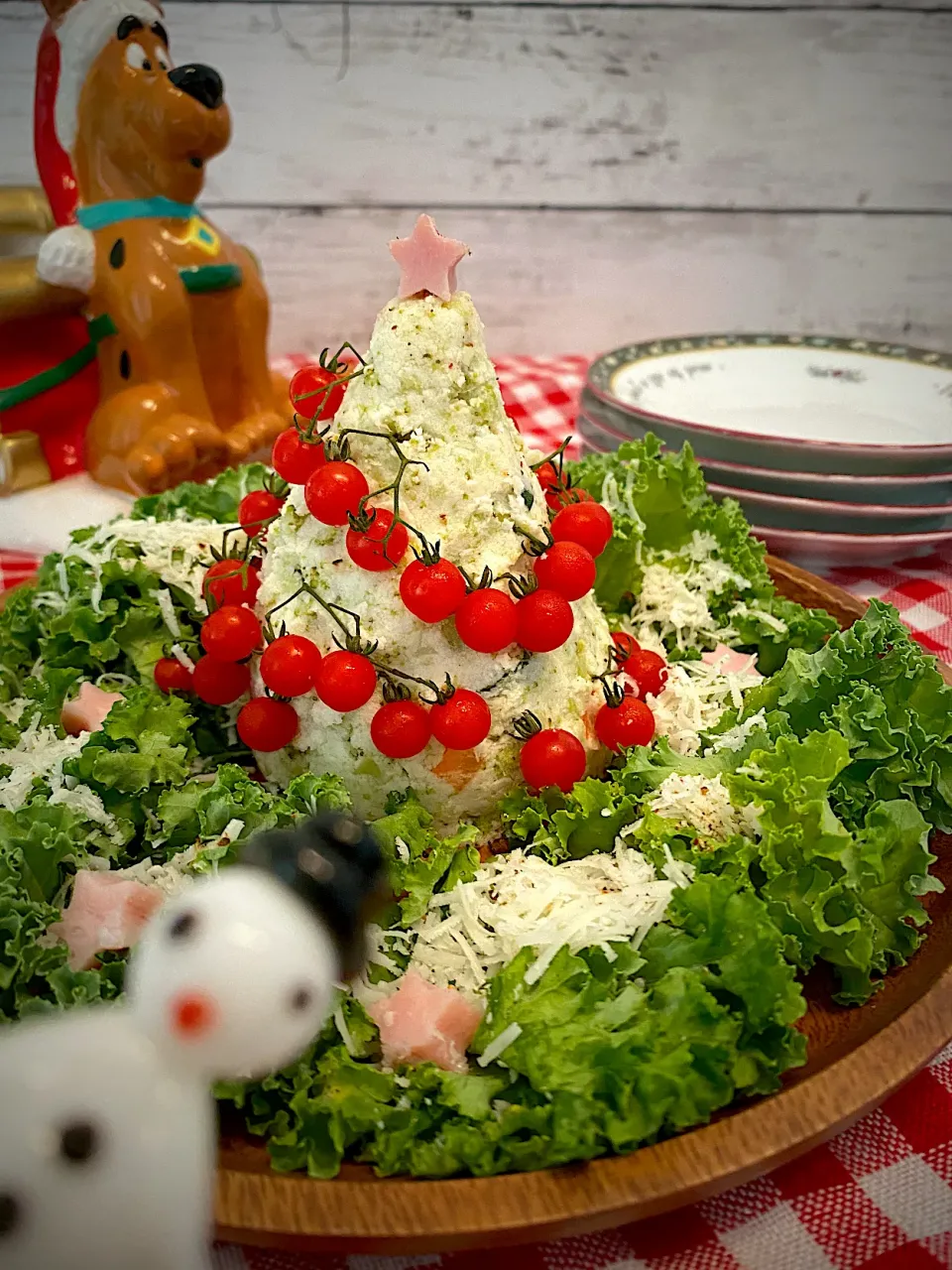 おからのサラダで🥗クリスマスツリー🎄|ぶりてりあさん