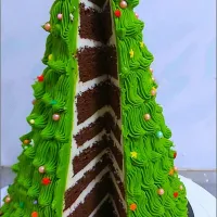 Snapdishの料理写真:Christmas tree cake|melさん