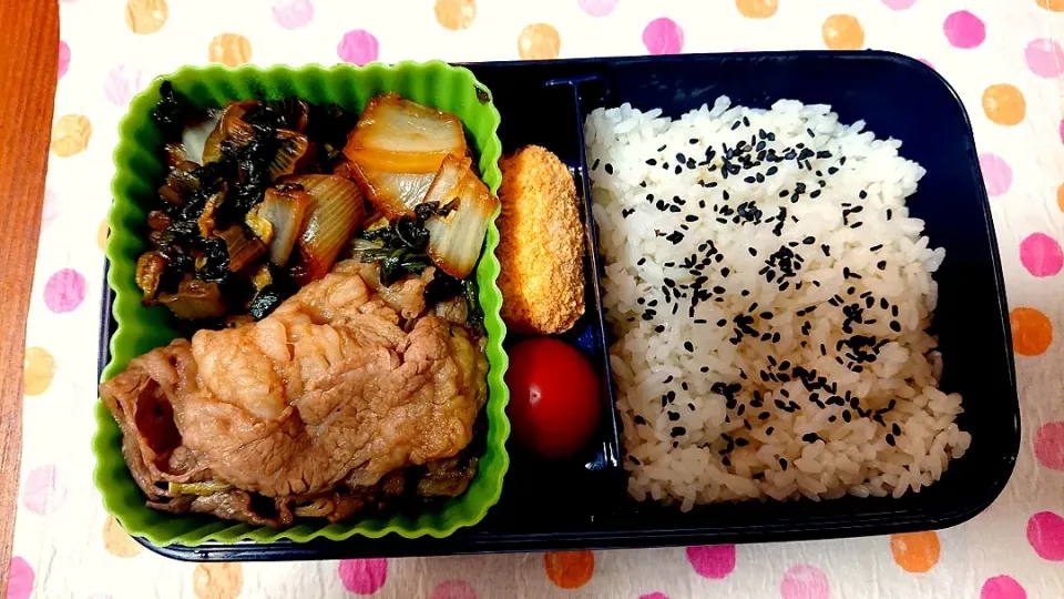 すき焼き❤️旦那さんお弁当🎵😊|かおるcitronさん