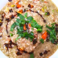 Snapdishの料理写真:Bubur Daging Mewah|By't Zakariaさん