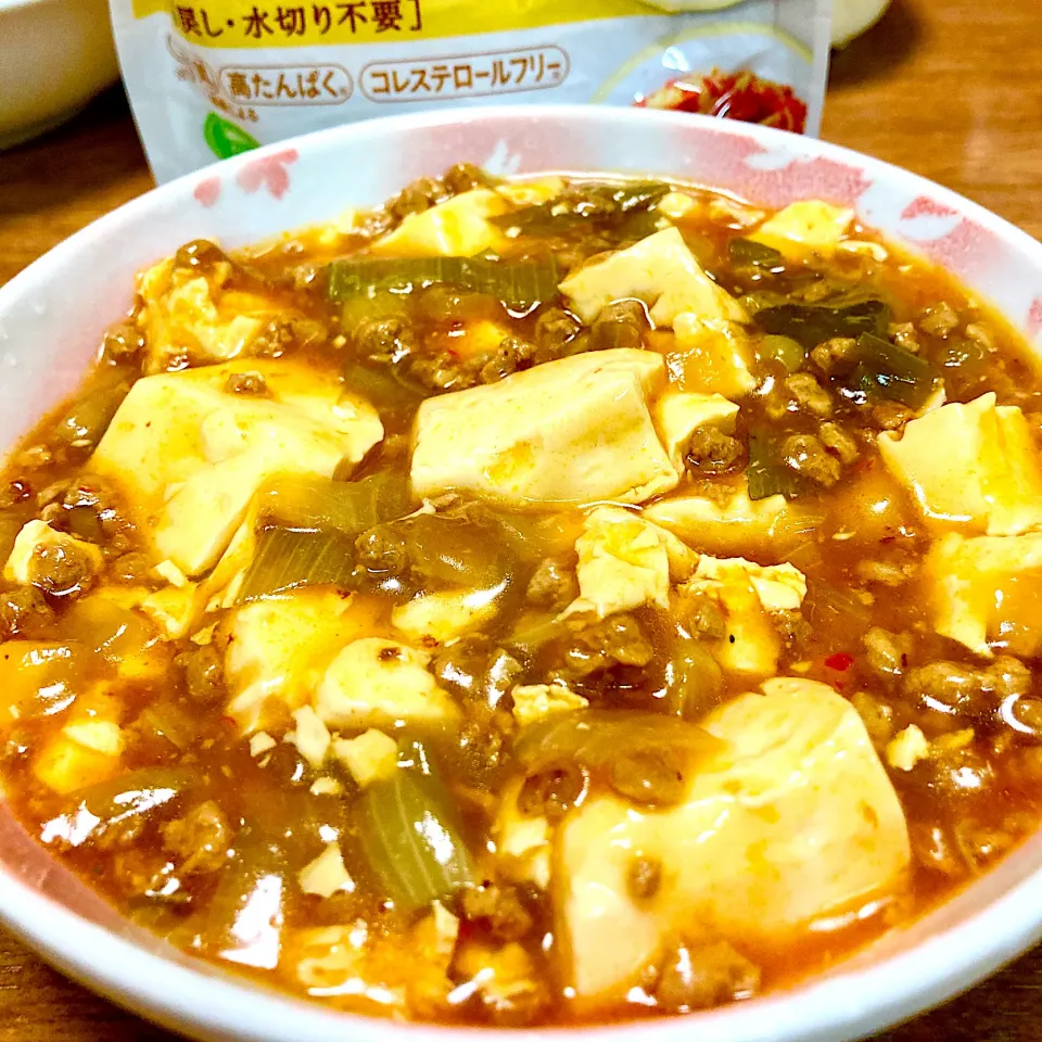 Snapdishの料理写真:麻婆豆腐✨Wたんぱく質💯大豆のお肉ミンチでヘルシー💕|まいりさん