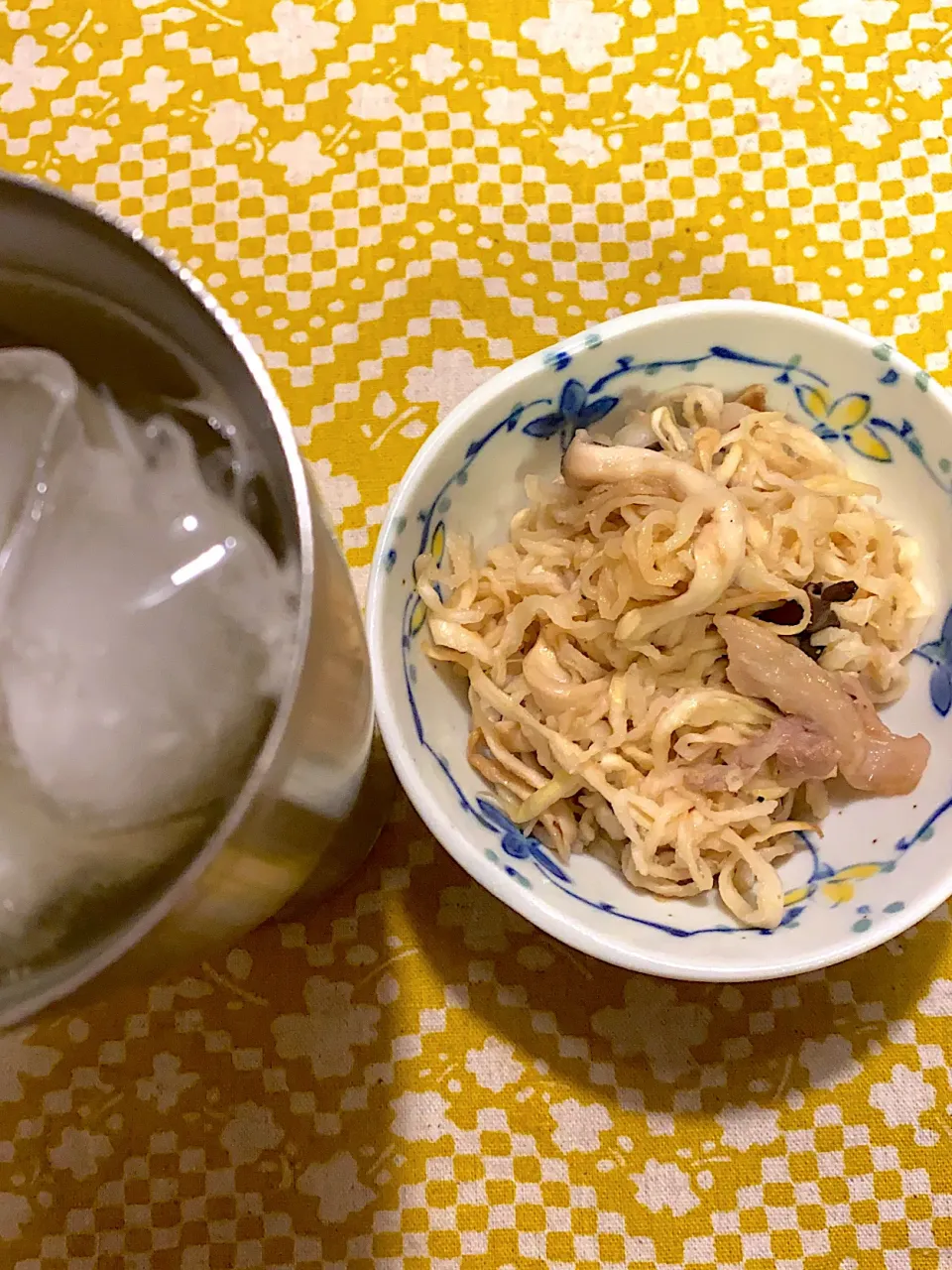 Snapdishの料理写真:切り干し大根と豚こま肉のごま油炒め|トモさん