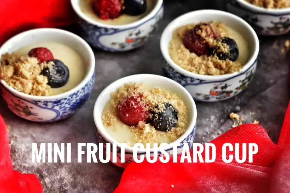 Mini fruit custard cup|Tushinさん