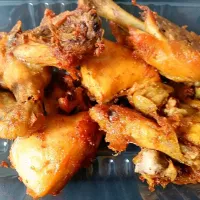 Snapdishの料理写真:ayam goreng|kukiz_bebeさん