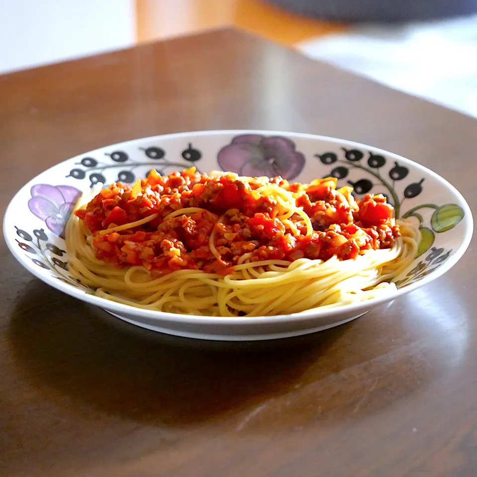 ミートソースパスタ|ぼるぴぃ〜さん