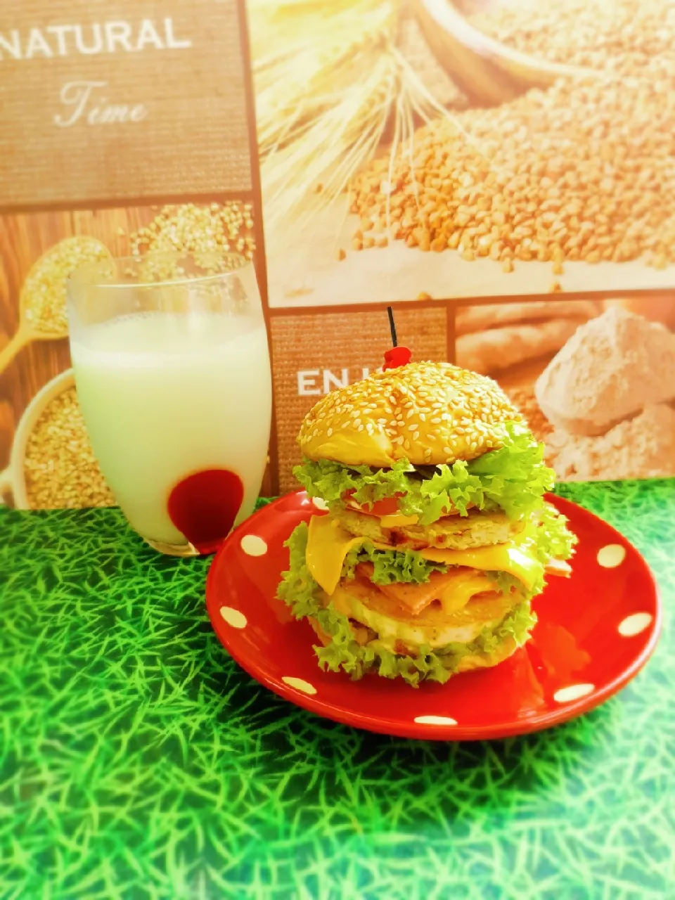 Heng💝's dish Burger Tower🍔|Heng💝さん