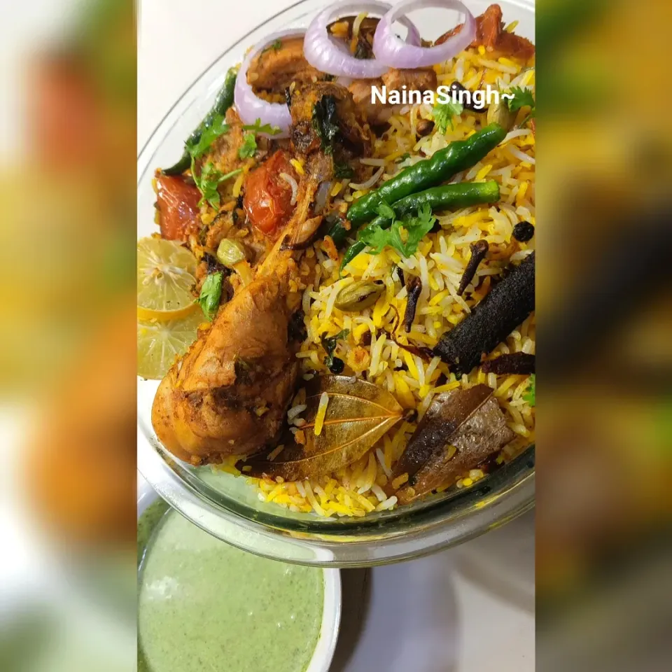 ##Chiken dum Biryani##indian food##|nainasinghさん