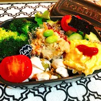 Snapdishの料理写真:娘ちゃんの❤︎筋肉弁当❤︎|あっこさん