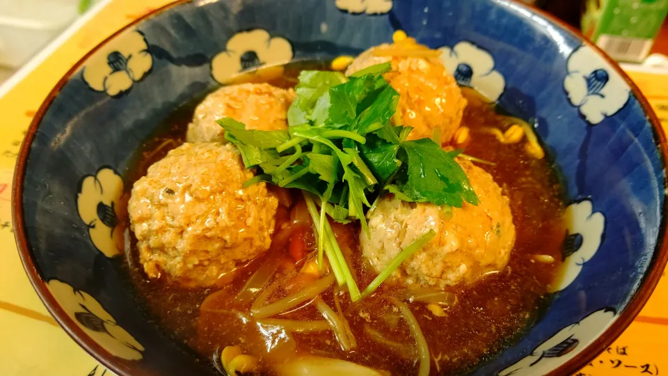 Snapdishの料理写真:鶏団子と春雨の野菜あんかけ|Gauche Suzukiさん