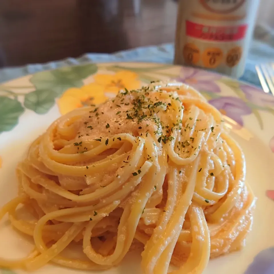 Snapdishの料理写真:たらこパスタ(≧∇≦*)|しーPaPaさん