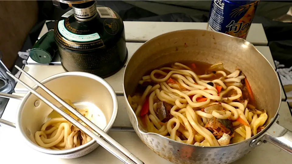 サバ缶うどん|NaaCampさん