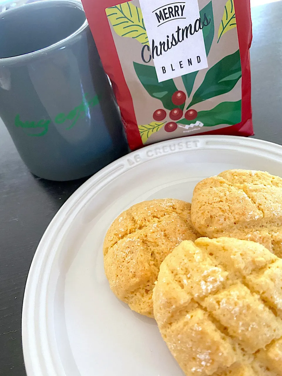 Snapdishの料理写真:メロンパン風クッキー🍈🍪ベリーP o(*^^*) coffee time☆|せっちゃんさん