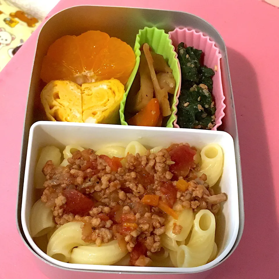 Snapdishの料理写真:ミートソースパスタ弁当no.102|ゆうきさん