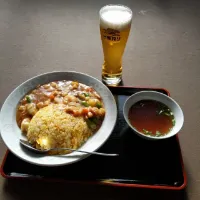 福建炒飯＋グラスビ−ル　¥1400|toshiさん