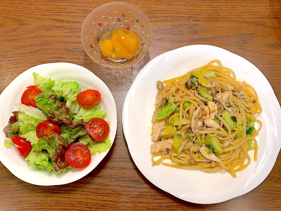 芽キャベツと鶏むね肉のリングイネ🥬🥗🍊今日の夕食20201211|rococoさん