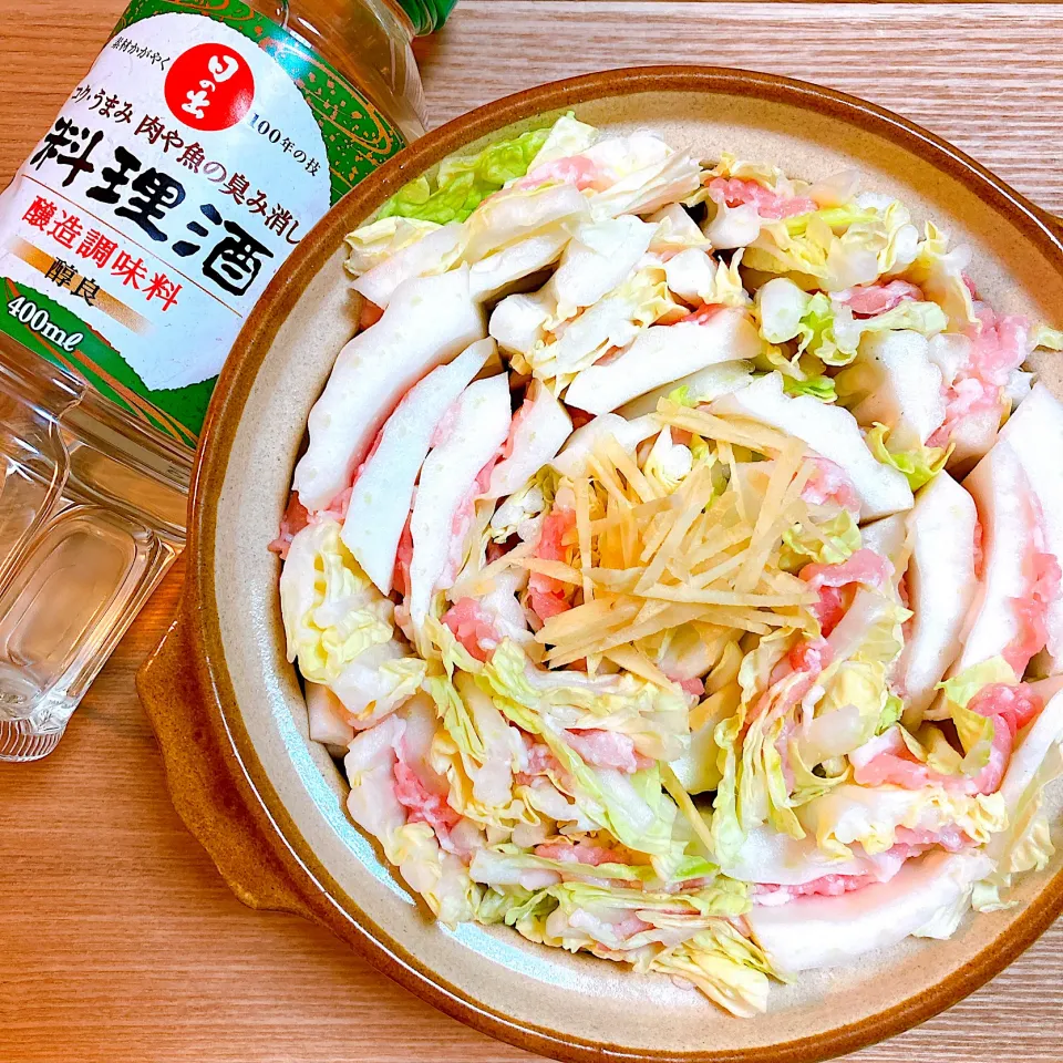 料理酒鍋(ミルフィーユ鍋風)|ち　ま　きさん