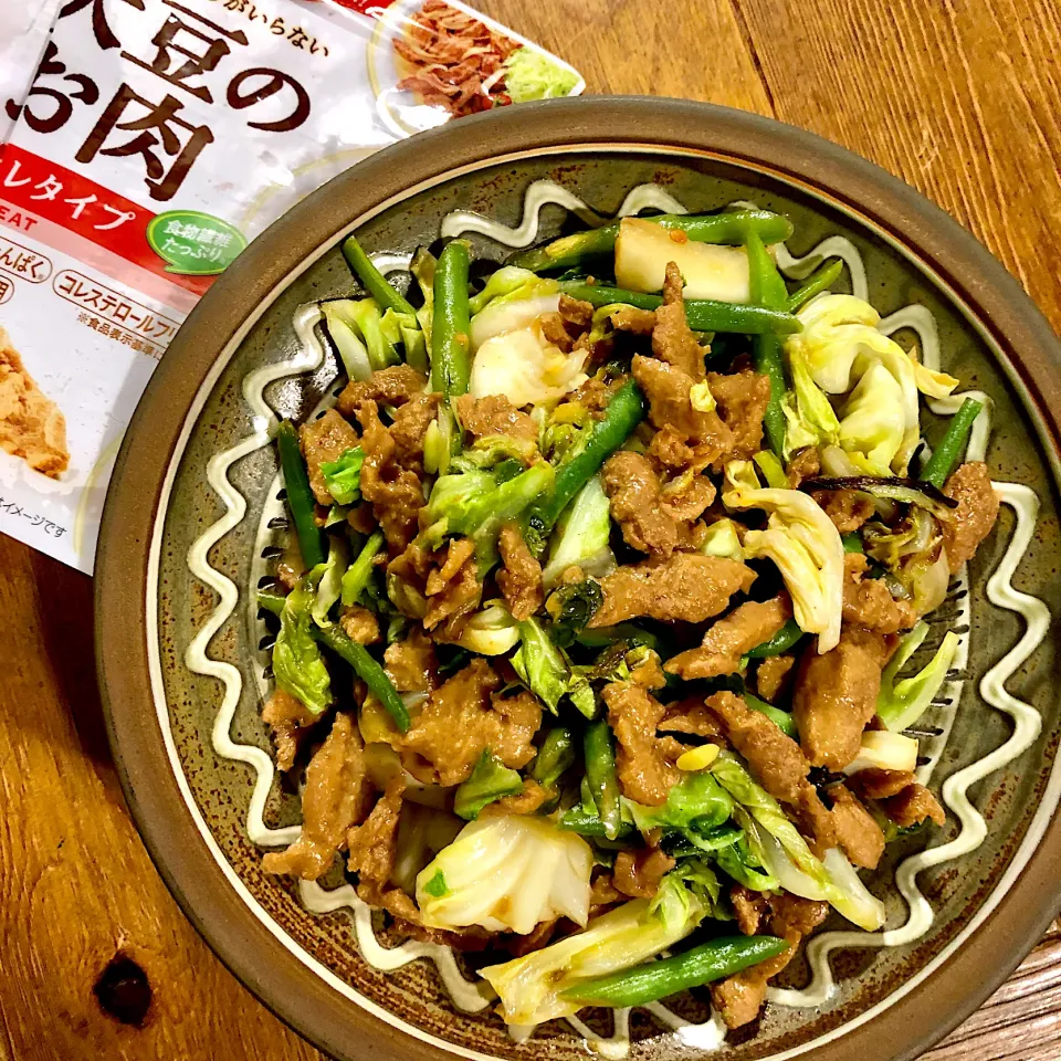 Snapdishの料理写真:お豆のお肉で回鍋肉 🍚🥢|sato*さん