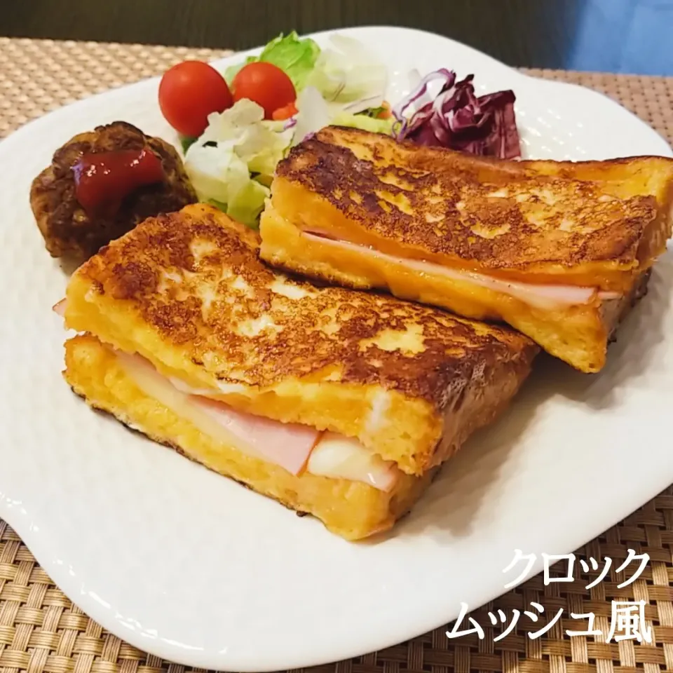 Snapdishの料理写真:クロックムッシュ風。|yoshiyoshiさん