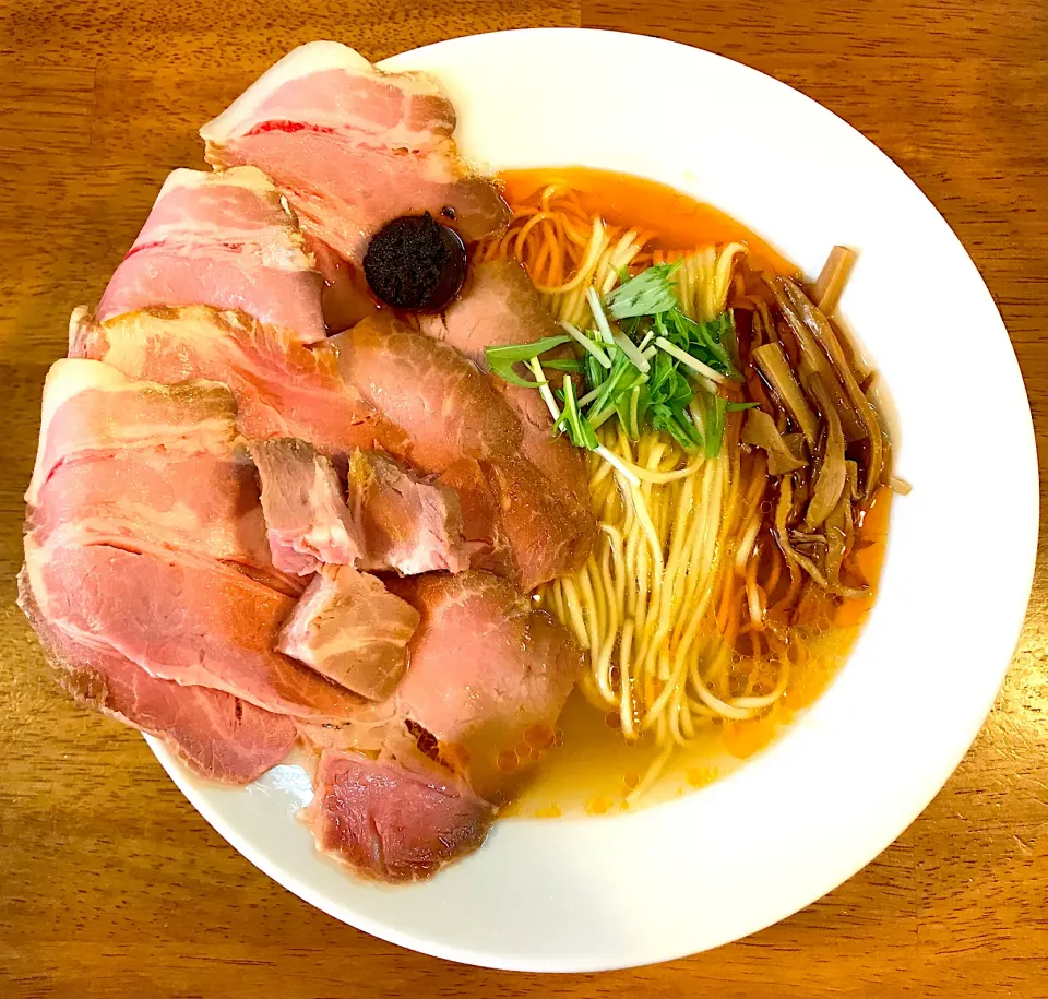 らーめんハウスSUMIKA0 海老と貝出汁のラーメン　肉増し|なお🅿️さん