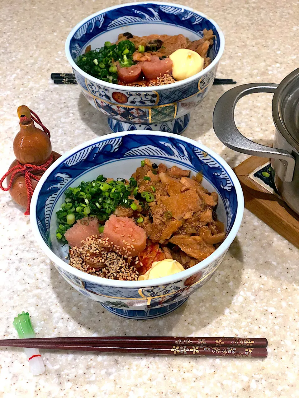 明太子キムチマヨ豚丼🐽🍚！|Mayumiさん