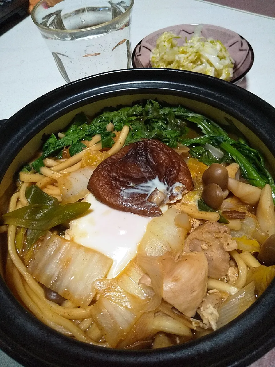 Snapdishの料理写真:今日の晩御飯
※味噌煮込みうどん
※酢キャベツ
※焼酎ハイボール|れあMIXさん