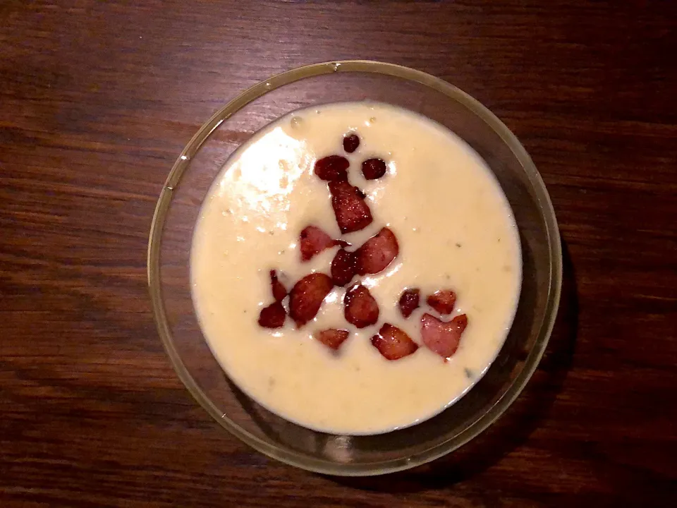 Potatoe leak soup with bacon|Everyday normal guyさん