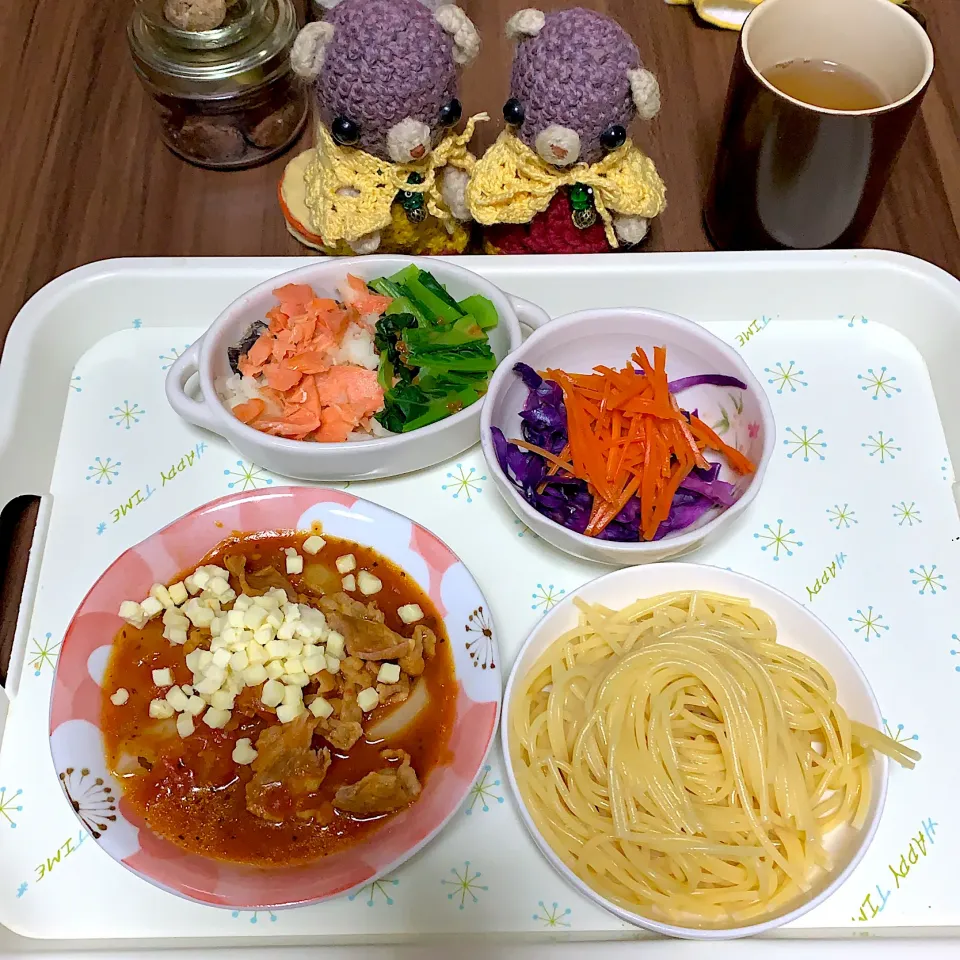 晩ご飯パスタ（╹◡╹）|chagashiさん