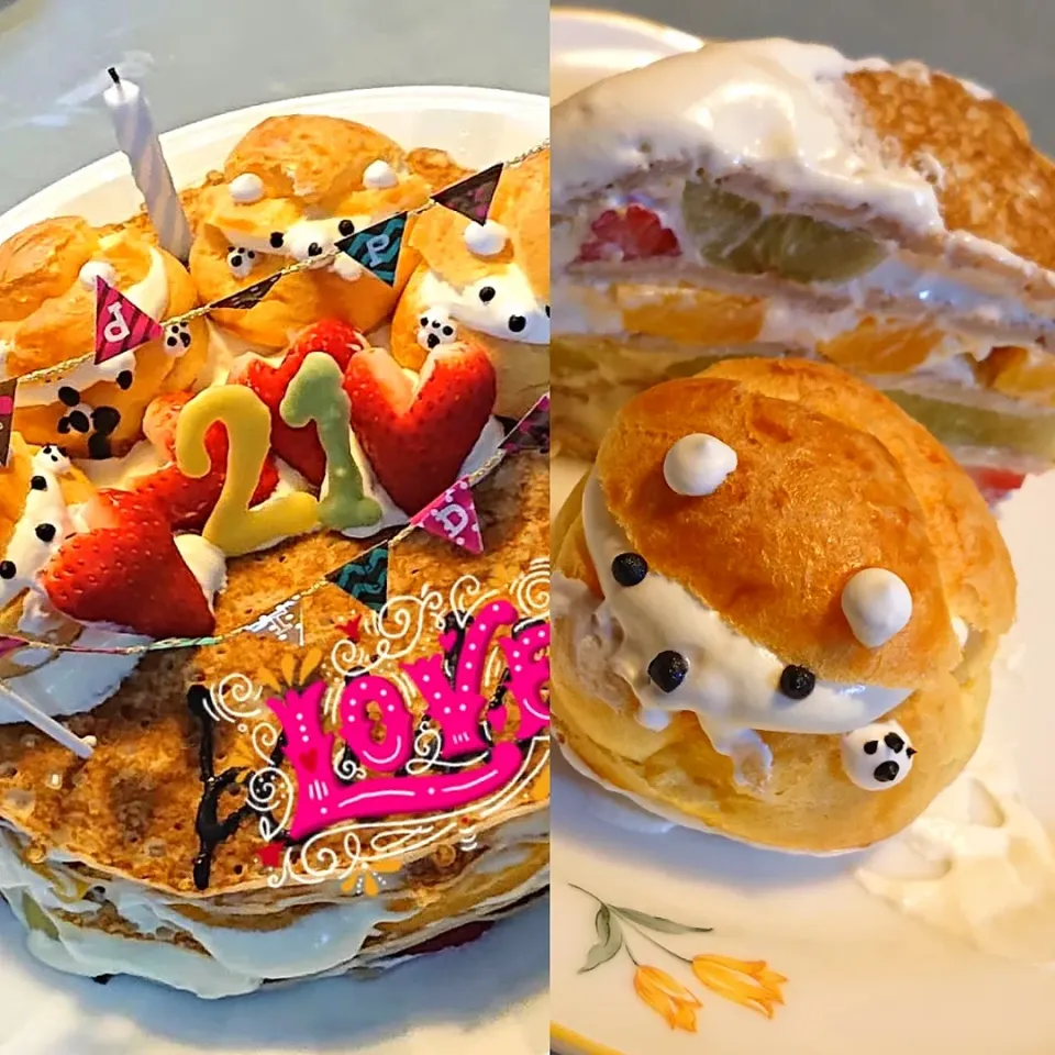 Snapdishの料理写真:バースデーケーキ|Dorothy memorable dishesさん