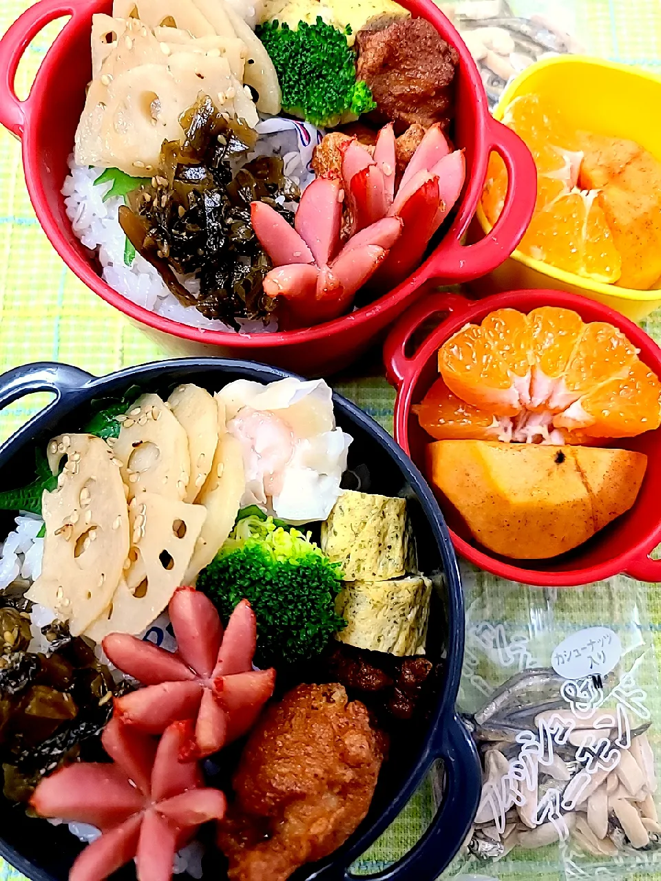 Snapdishの料理写真:2020 12月14日　息子と旦那弁当|あけみさん