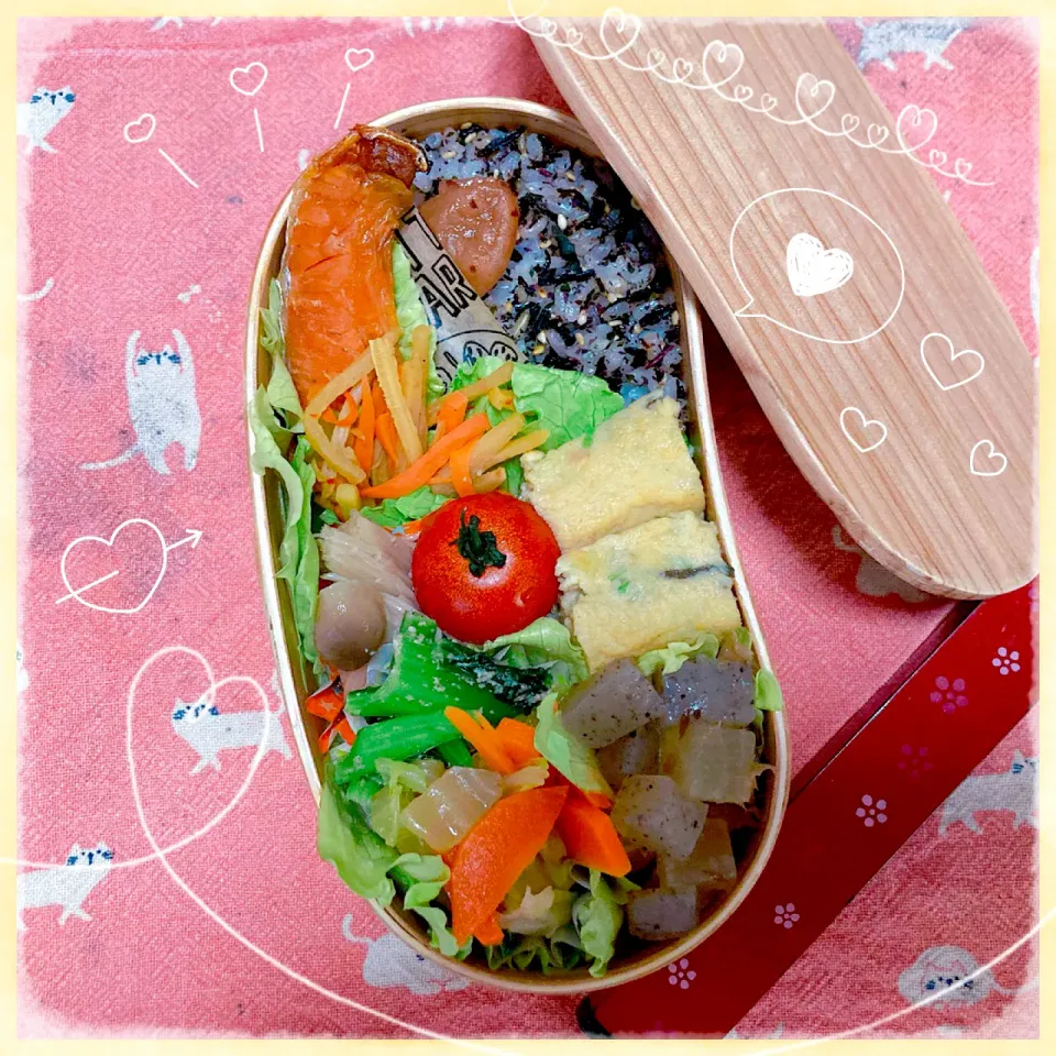 １２／１４ ｍｏｎ 鮭弁当🍴|rinaronarさん