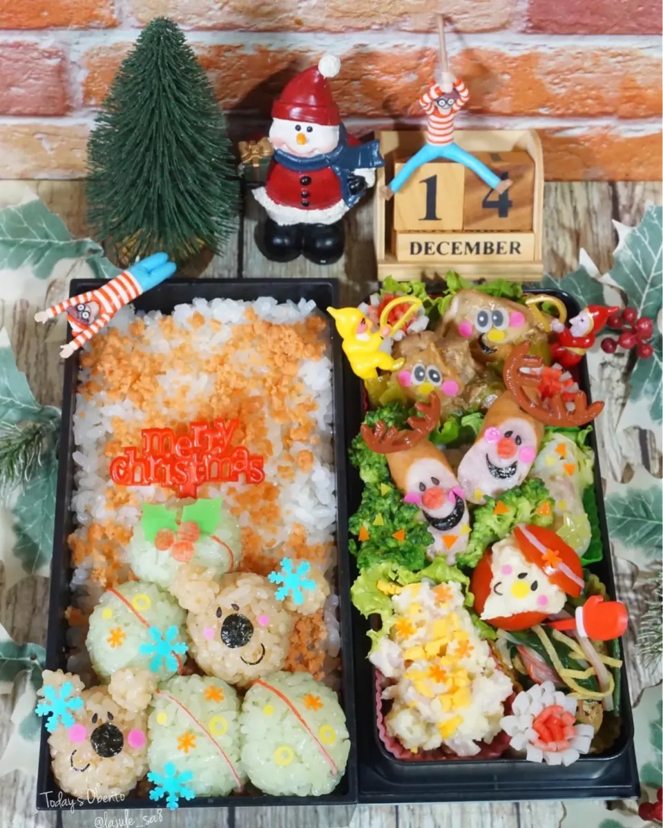 Snapdishの料理写真:クリスマス🎄お弁当🎄|La-Jule Sa8さん