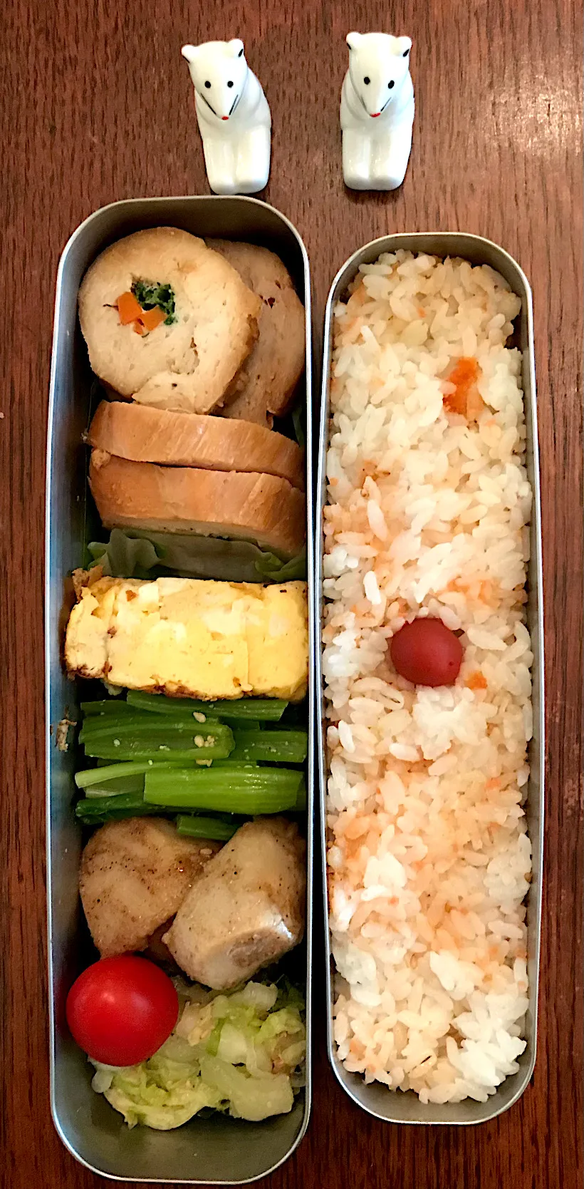 ランチ #お弁当  #お弁当記録  #チキンロール照り焼き|小松菜さん