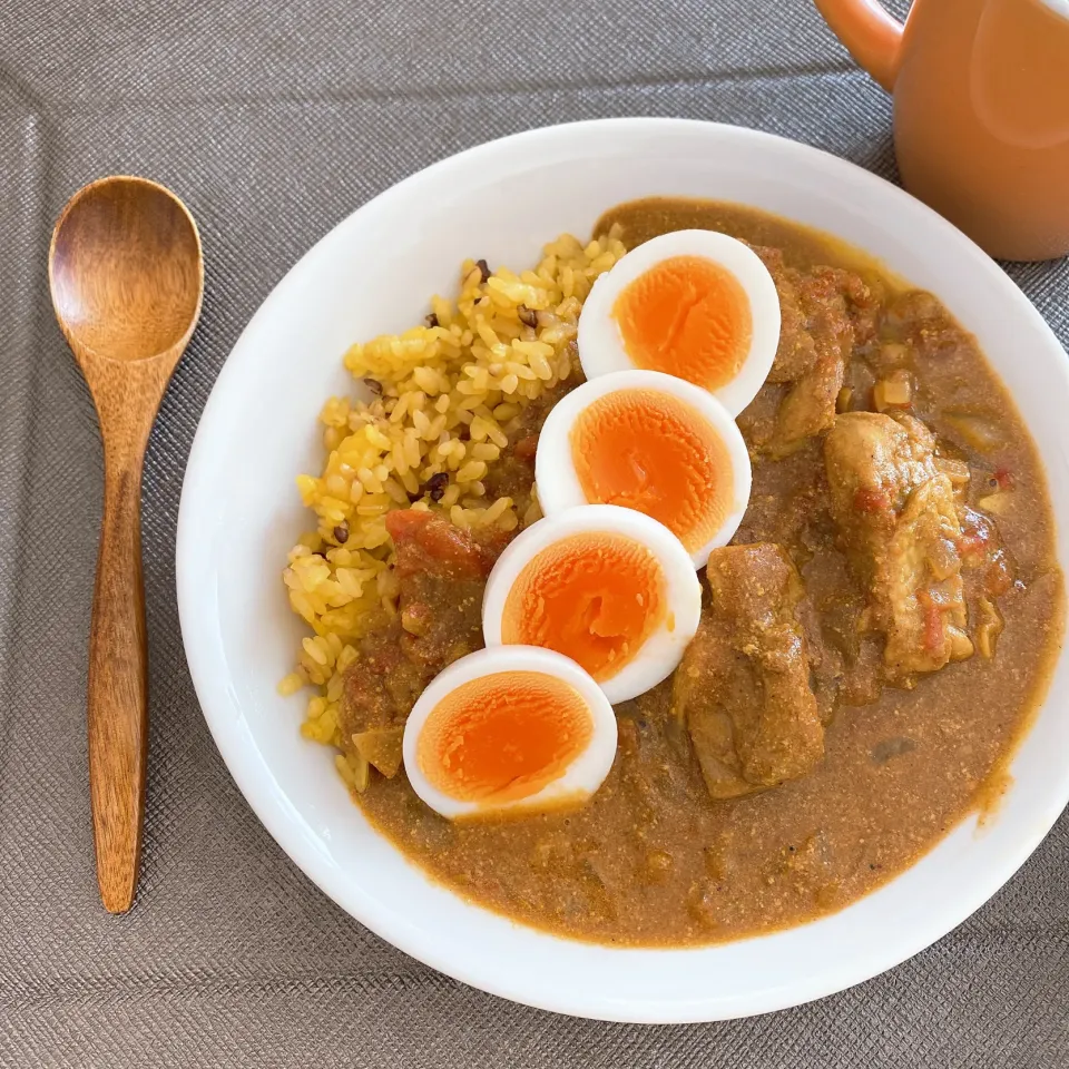 バターチキンカレー|´-`)ﾁﾗｯお昼ご飯|サチャンさん