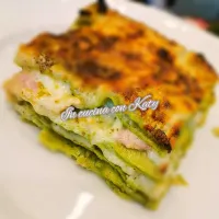 Snapdishの料理写真:Lasagne verdi co speck e pesto di pistacchio|In cucina con Katyさん