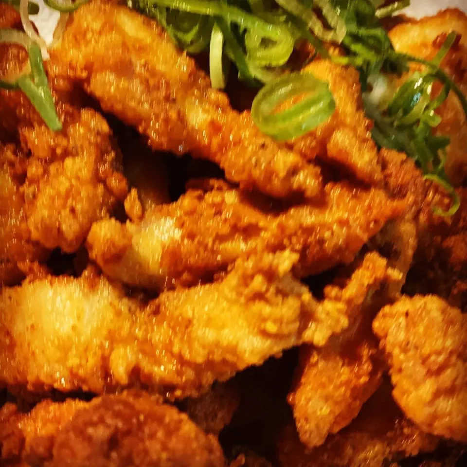 Garlic Spiced Chicken Goujon’s  with Jalapeño Sauce , Tomato Olive Salad #chicken #sauce #spicy #homecooking|Emanuel Hayashiさん