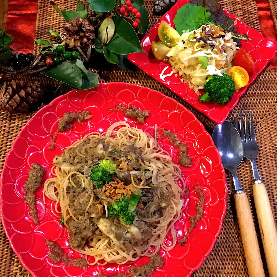 料理酒ときのこの旨味たっぷりきのこソースの和風パスタ🍄|kyon2さん