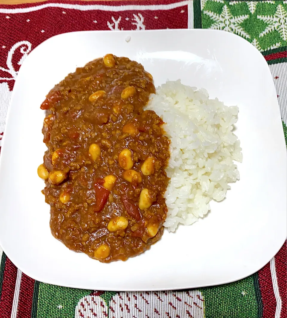 豆キーマカレー|釣り将軍さん