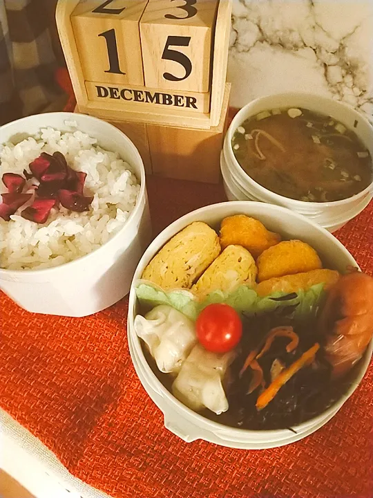 Snapdishの料理写真:12月15日😋夫弁当🍱|pinoさん