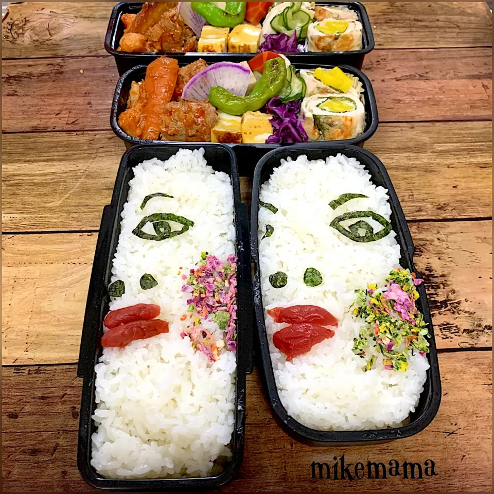 息子＆旦那顔弁当|miyukiさん